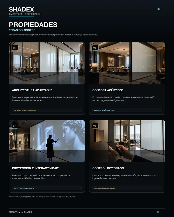 Propiedades SmartFilm
